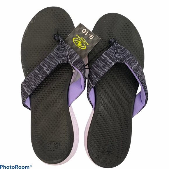 athletic works comfort flip flops